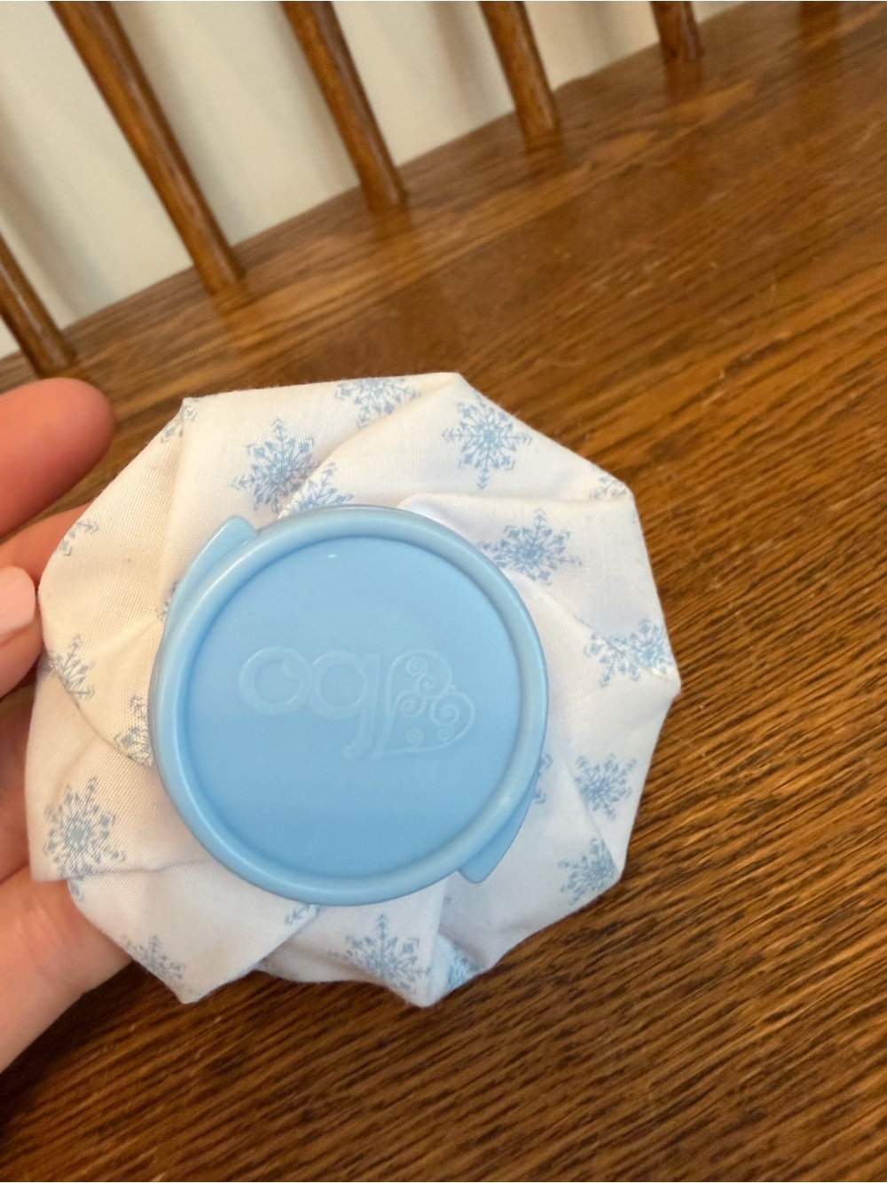 Our Generation Doll Ice Pack Snowflake Pattern Blue Lid Accessory